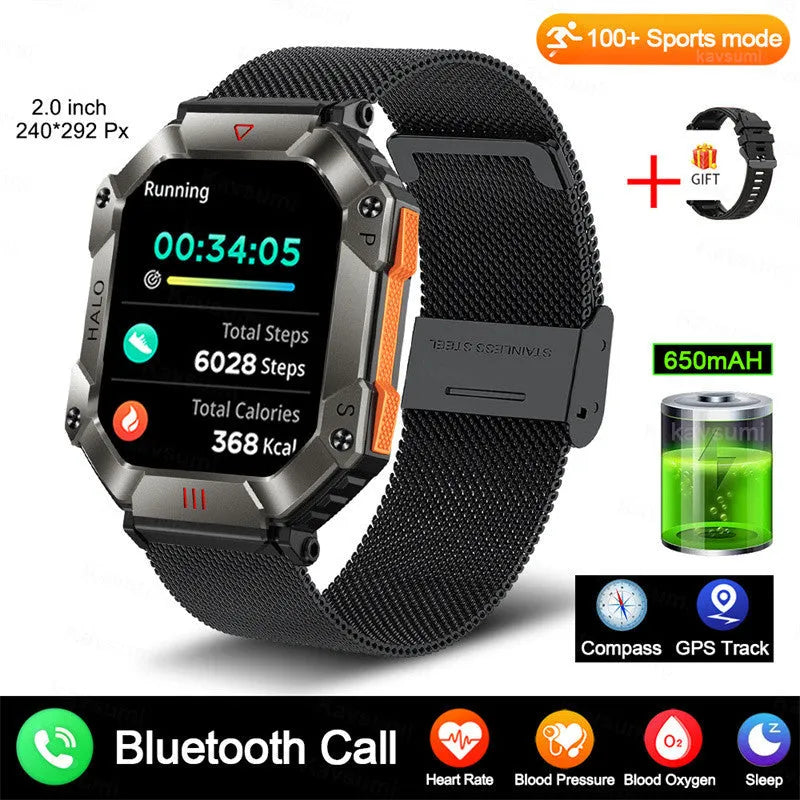 Android GPS smart watch for women with titanium alloy case and multiple strap colour options