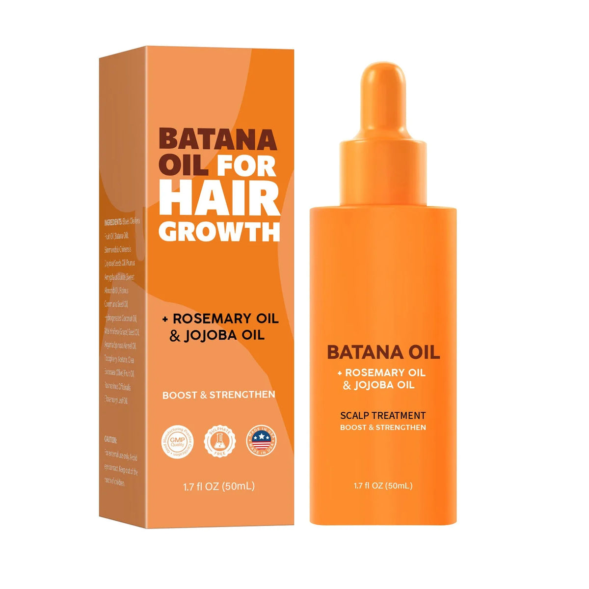 Batana hair care oil 60ml white bottle for dry hair and scalp care