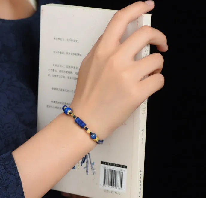 Hand-woven ethnic watch band made from flexible wire in Hongfei Ebony colour