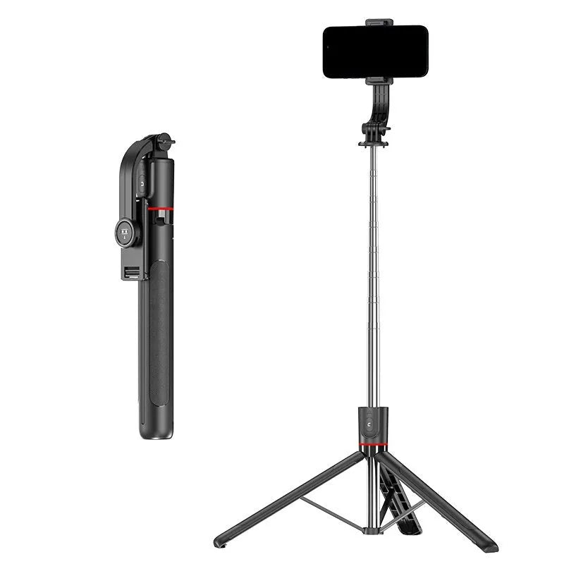 Selfie stick portable tripod Bluetooth telescopic rod ABS stainless steel universal style F15 model