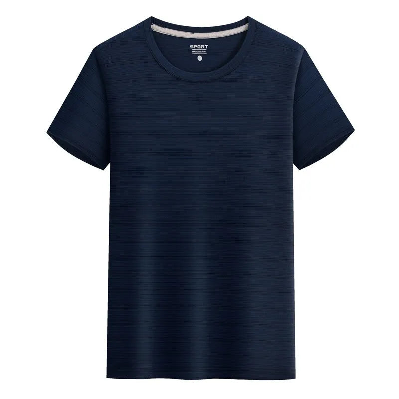 Crystal silk quick-drying T-shirt in spandex fabric showing solid colour options