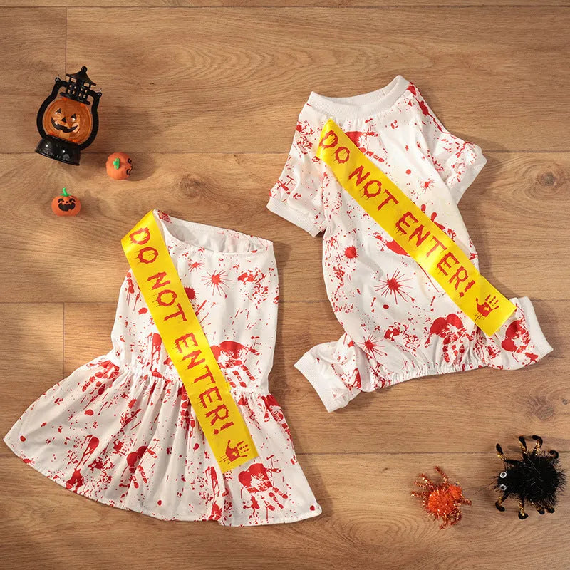 Halloween pet costume seal dog clothes – polyester four-legged suit for dogs – sizes S M L XL