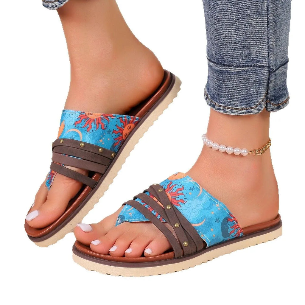 Plus size artificial PU flip-flops in candy colours with rubber sole for beach and casual wear