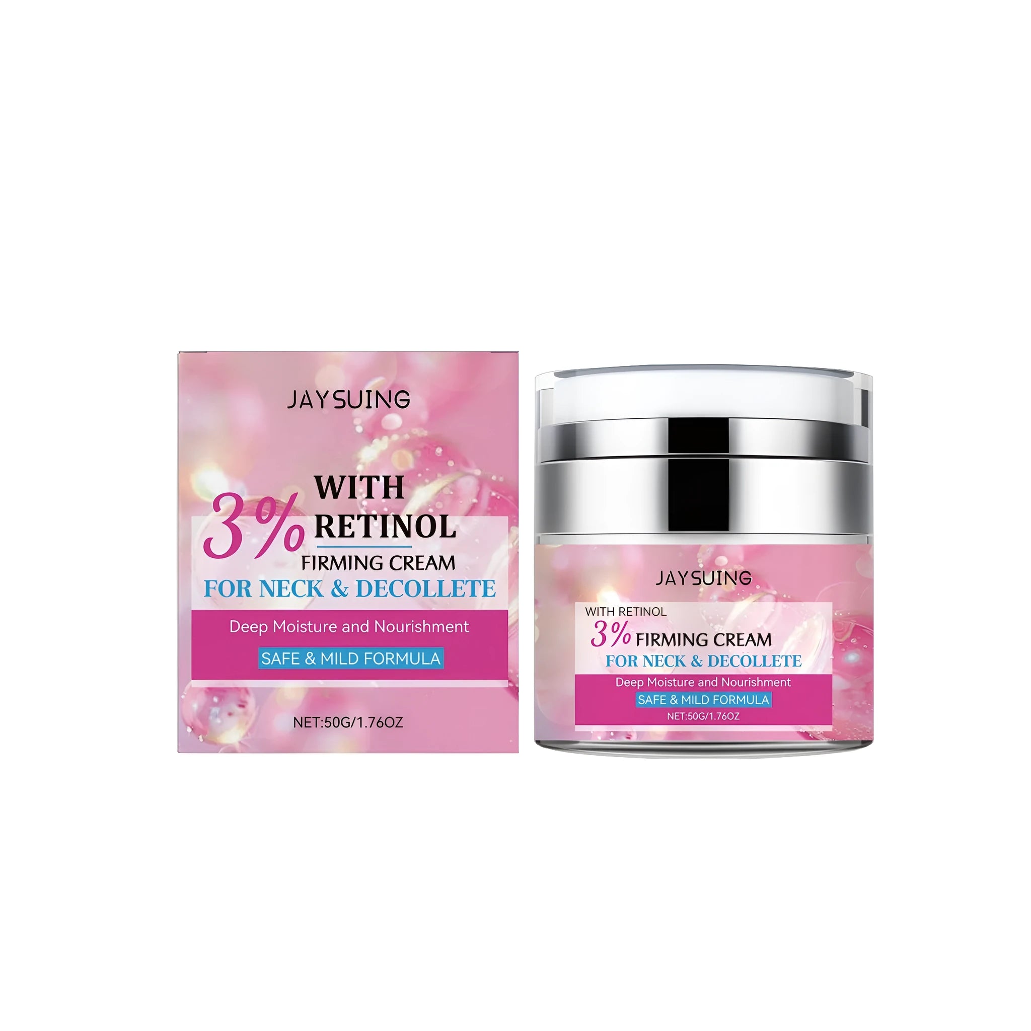 50g jar of retinol anti-ageing firming cream containing hyaluronic acid