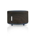 Flame humidifier aromatherapy machine with Bluetooth remote control showing LED flame effect