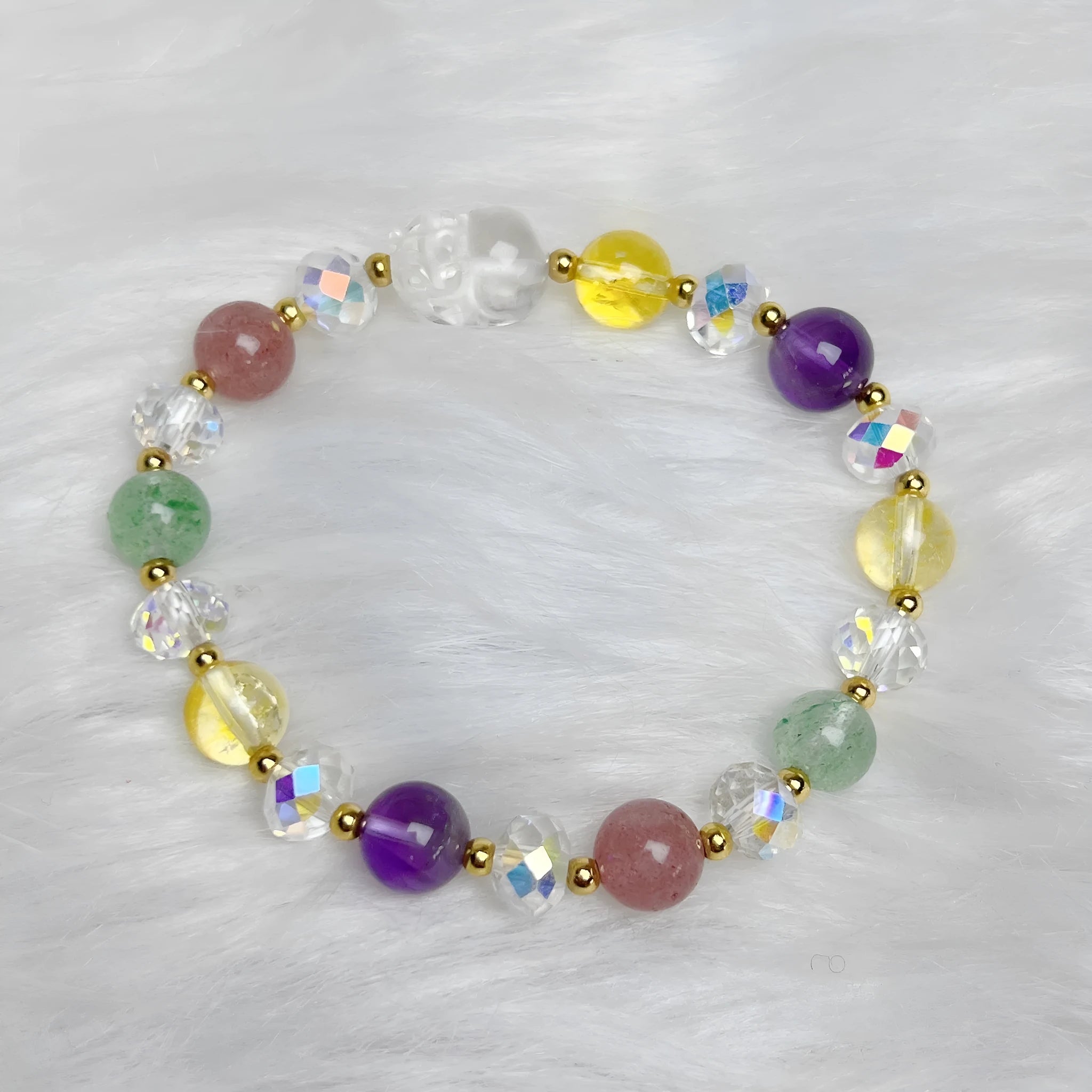 Handcrafted crystal bracelet with Phoenix Nine Tail Fox modelling and animal zodiac design for women