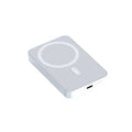 Pink plastic magnetic wireless power bank showing dimensions of 100x64x18mm