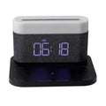 Multi functional three in one magnetic wireless charging LED night light with touch dimmer and Type-C USB in black