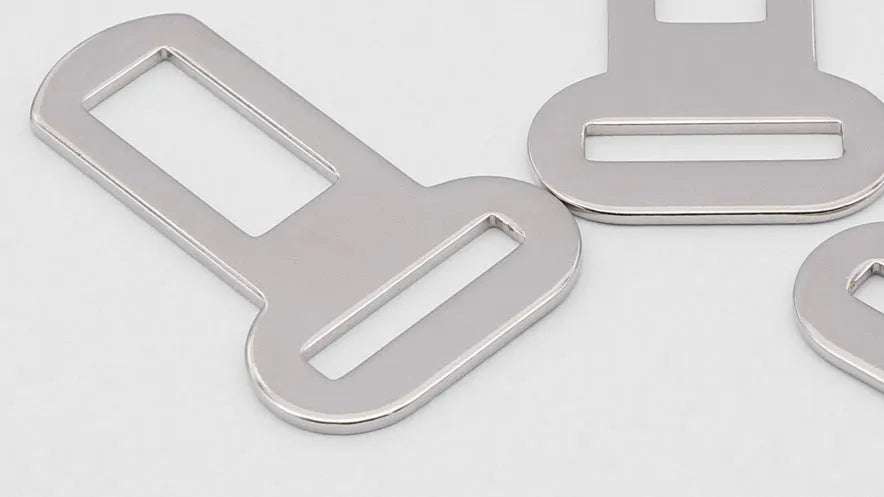 26mm silver metal pet safety belt buckle for dog leash and car restraint