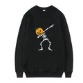 Women's printed long sleeve crew neck casual top in a cotton-polyester fabric blend.