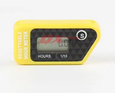 Black YSDS waterproof electronic LCD timer for vehicle and lawn mower maintenance