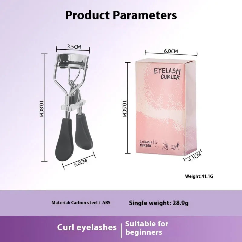 A4 with comb eyelash curler in black ribbon comb colour made from carbon steel and ABS