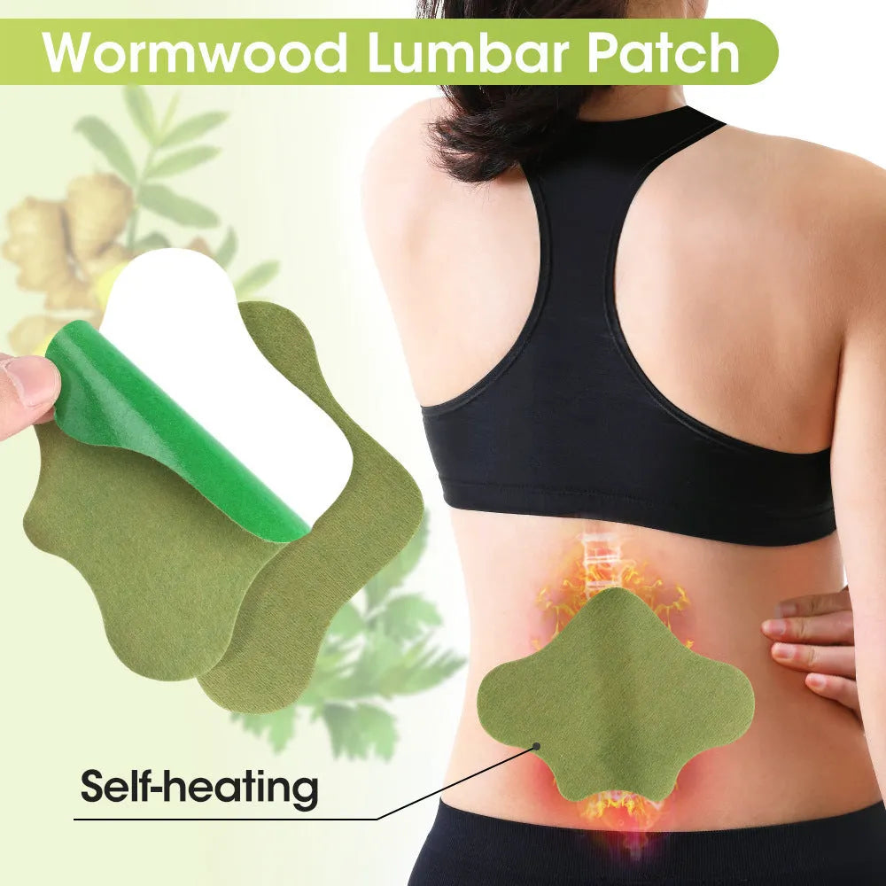 Chinese mugwort herbal patches pack with 12 stickers for knee, lumbar, cervical and foot application