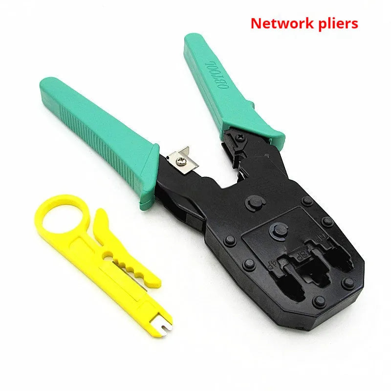 SZ-315 network cable crimping pliers with rubber handles showing RJ45 connector crimping section