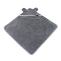 Grey and green microfiber pet towels for dogs and cats in three different sizes