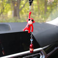 Hip-hop cartoon monkey pendant with sunglasses for rearview mirror decoration in plastic with colour options
