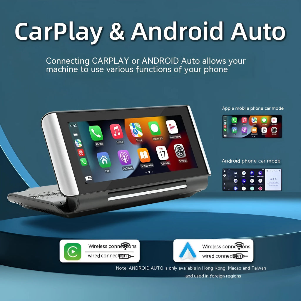 6.86 inch wireless CarPlay MP5 player for car dashboard installation