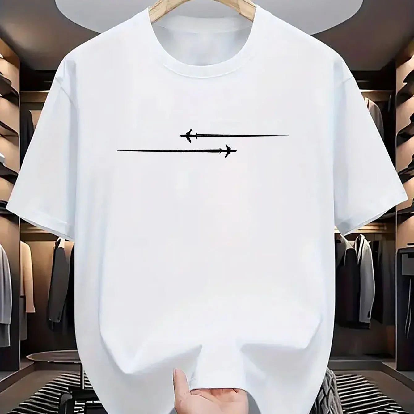 Cotton blend sports T-shirt with cartoon print in loose fit design, available in multiple colours