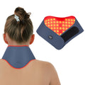 Red light therapy neck mask for cervical physiotherapy with pulse heat technology