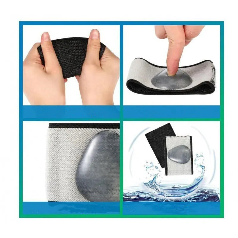 Elastic flat foot support bandage with heart-shaped PU design for arch support
