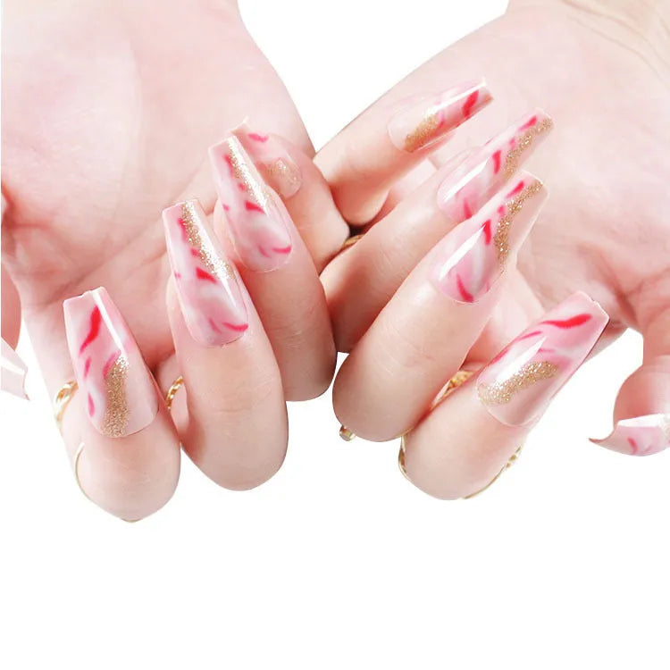 One Second Wearable Manicure set showing rose, tulip and leopard print nail art designs