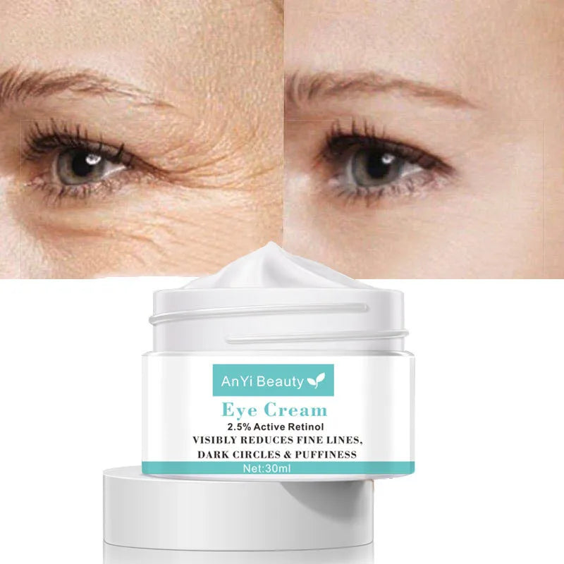 Beauty Eye Cream 30ml tube with hyaluronic acid and vitamin E formula for women's eye care