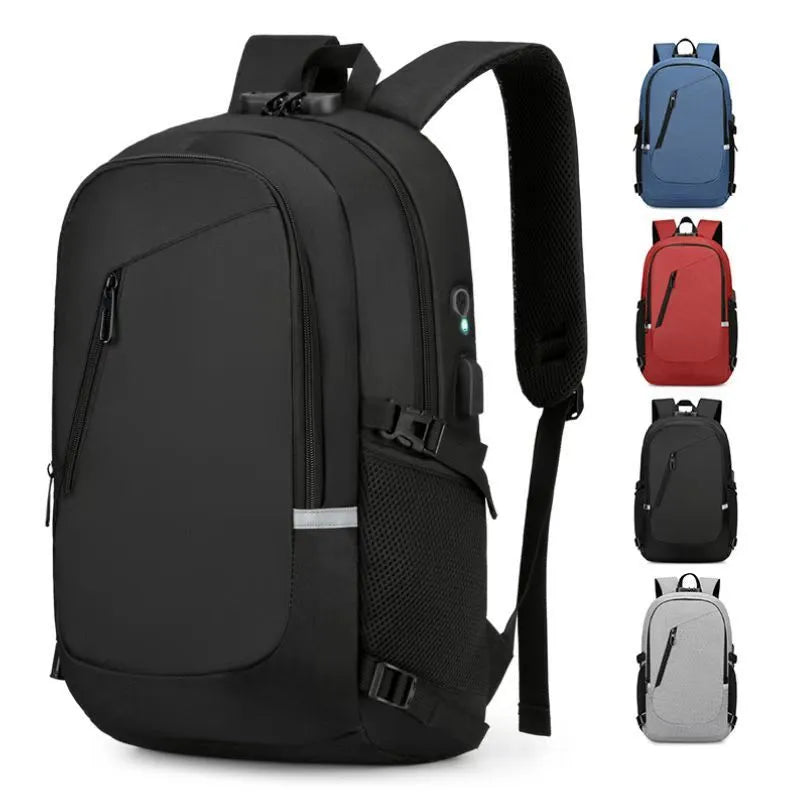 Oxford cloth computer backpack in street style with 20-35 litre capacity for leisure travel
