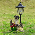 Solar hexagonal garden lamp with American country style design options