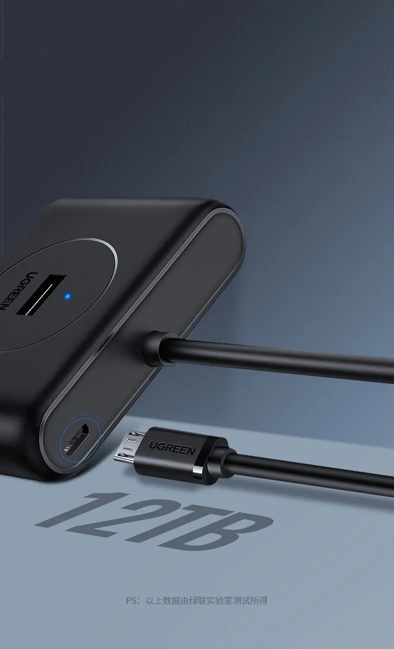 Black USB 3.0 extender adapter set with multiple cable length options for desktop computer connectivity
