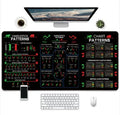 Game printed rubber mouse pad with thermal transfer graphics and non-slip rubber base