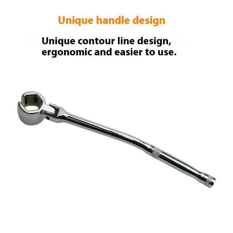 22mm hexagonal oxygen sensor removal tool with bright chrome finish measuring 270mm long