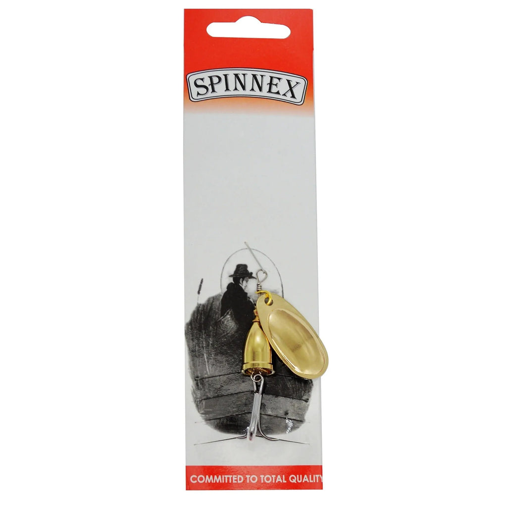R Composite metal fishing lure with rotating sequins and copper bell in multiple colour options including gold, red, and silver.