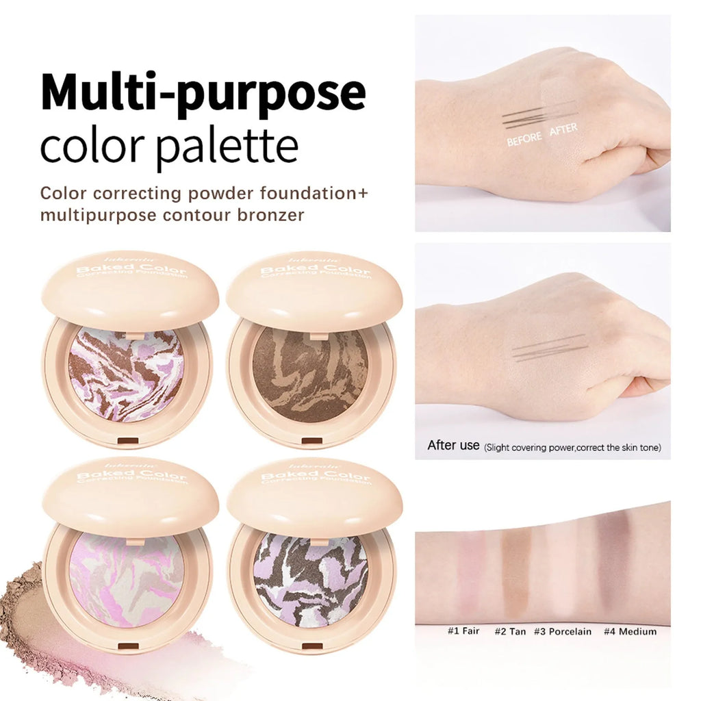 Natural face powder for blush, highlight, bronzing and contouring in 10g multi-colour options