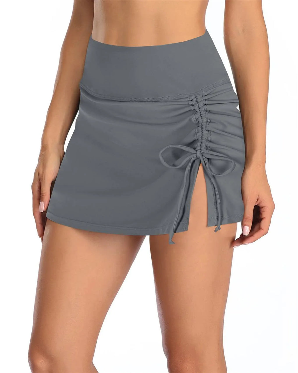 Women's solid colour lace swimming trunks in polyester fabric available in multiple sizes and colours