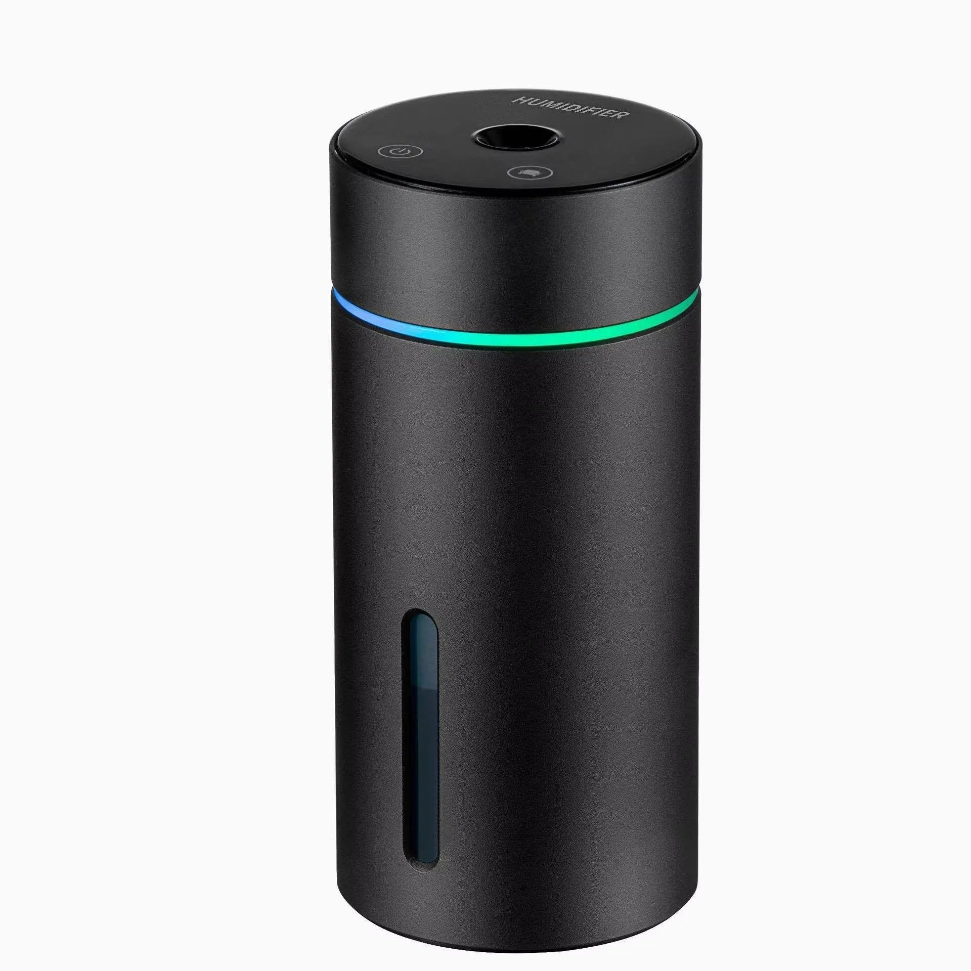 Aluminium car air humidifier and essential oil diffuser with 260ml capacity and USB cable