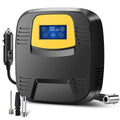 12V 120W ABS digital display air pump for car tyres with LED light and tire pressure gauge