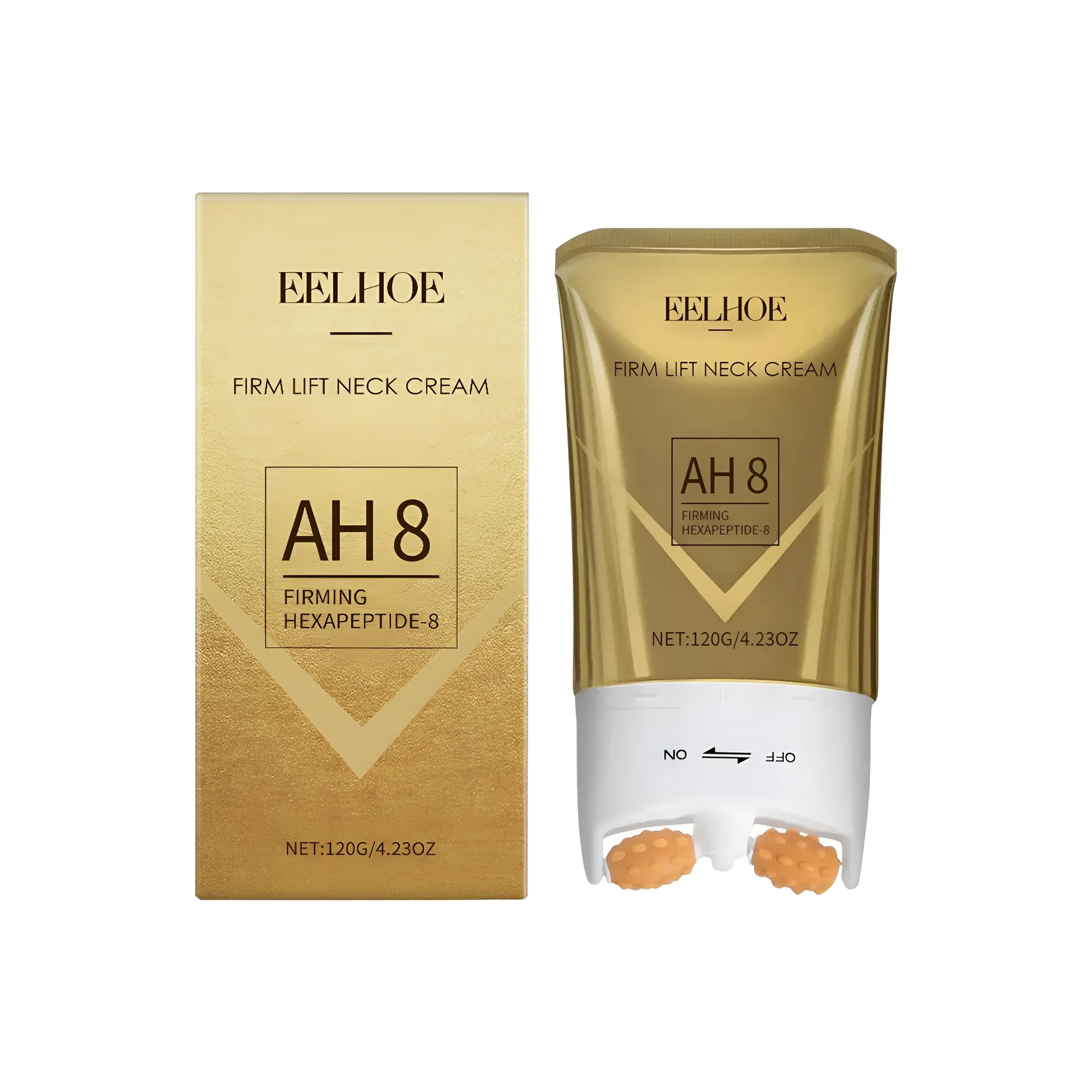 White jar of Firm Lift Neck Cream, 120g, for anti-ageing neck and décolletage skincare.