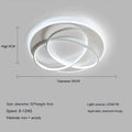 Clover LED ceiling lamp 50cm 61W modern Nordic design black finish living room bedroom ceiling light