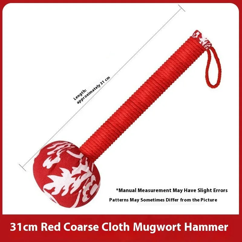 Argy wormwood hand-held massage hammer in choice of colours and 26cm or 31cm sizes.