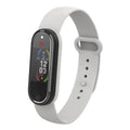 Black and white electronic mosquito repellent bracelet with USB charging port