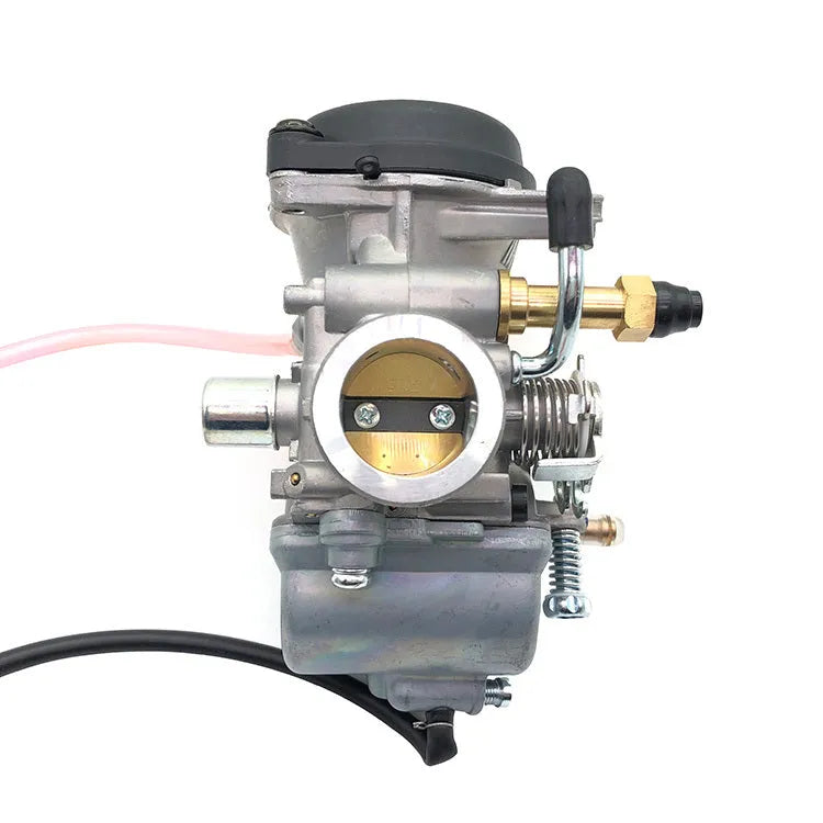 Replacement carburetor for Suzuki EN125 and Diamond Leopard HJ125K-2 motorcycles with manual or wire pull damper.