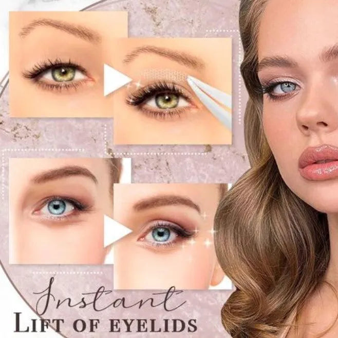 No glue eyelid stickers in three sizes L, M, S made from non-woven fabric