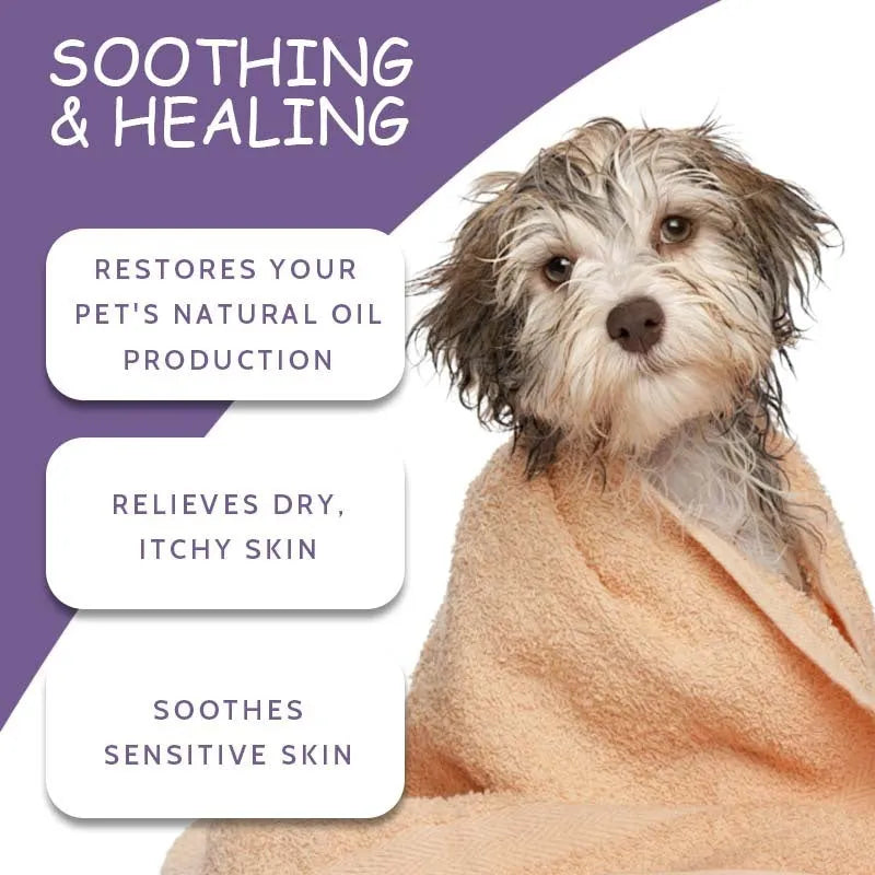 100g pet shower gel bottle with sterilisation and deodorising properties for dogs and cats