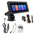 Portable wireless car video player with 6.86-inch screen on a plastic housing.