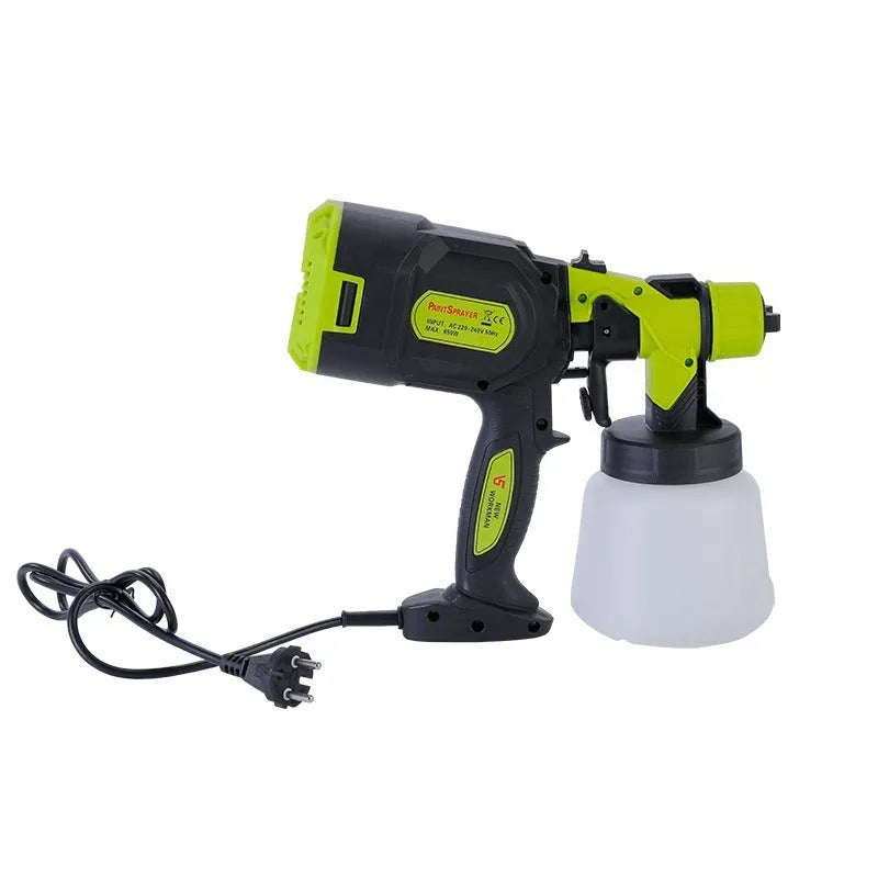 Electric high pressure portable paint spray gun with 850W motor and 1.8mm nozzle
