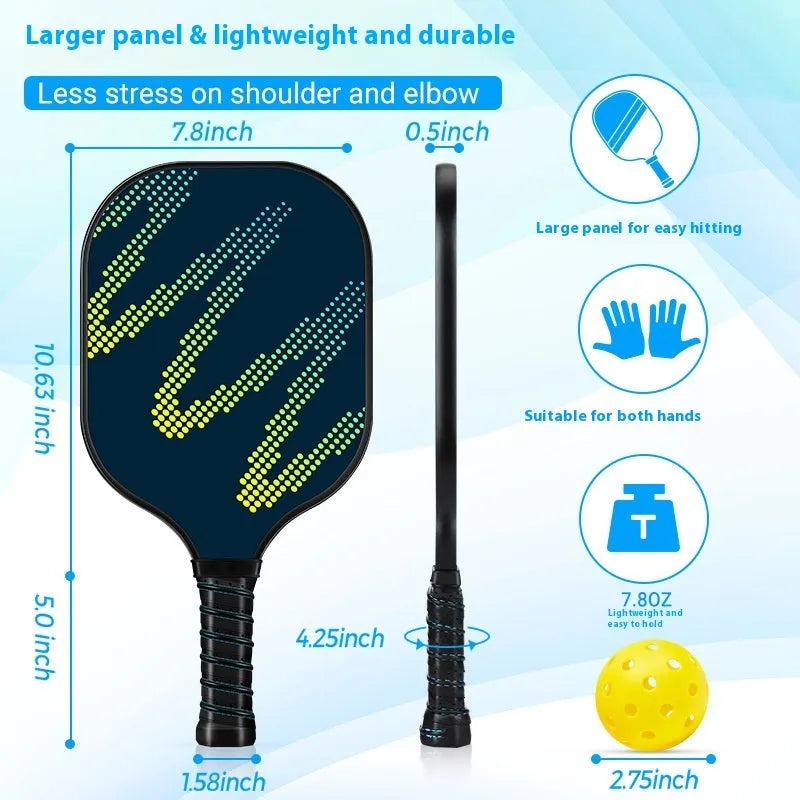 Fibreglass table tennis racket for outdoor sports, model CZXPK00561