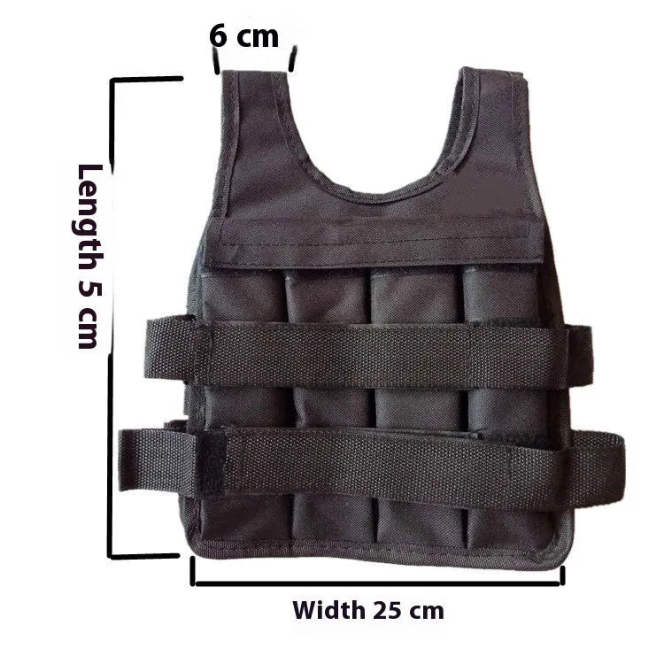 Children's thin shirt-style adjustable sand weight vest for training.