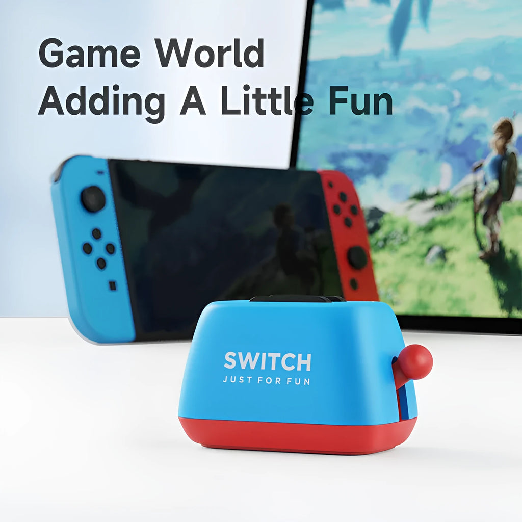 Switch game card storage box with weighted base in green, purple, and yellow purple colour options