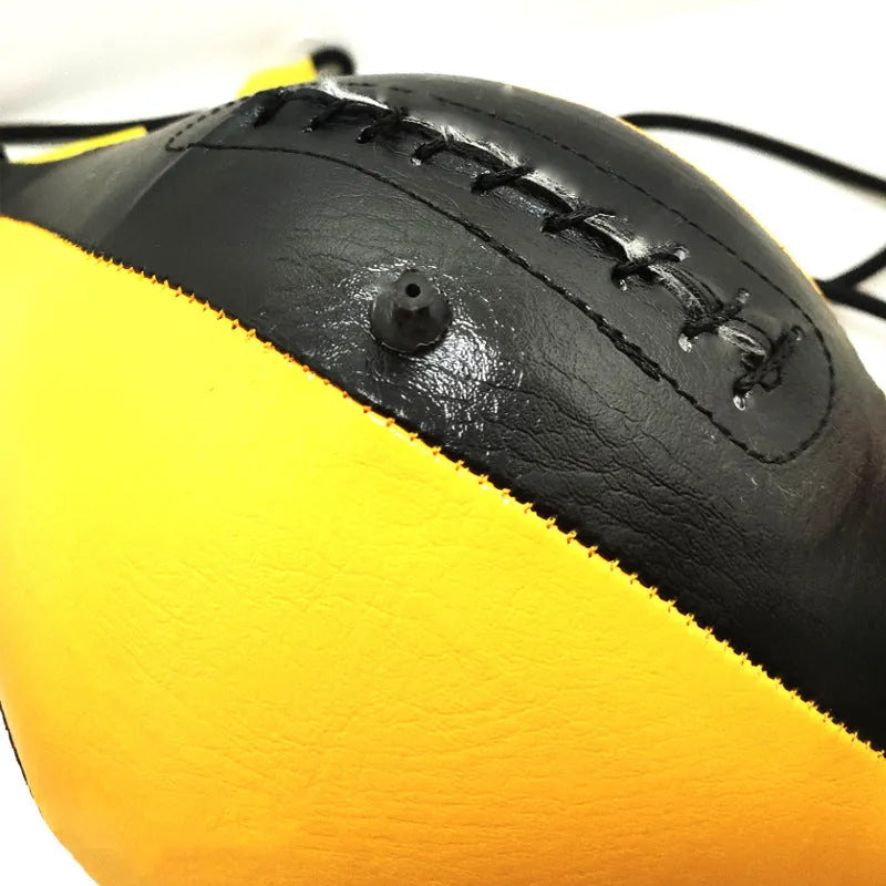 Diamond pattern PU leather hanging speed ball for boxing and Muay Thai training