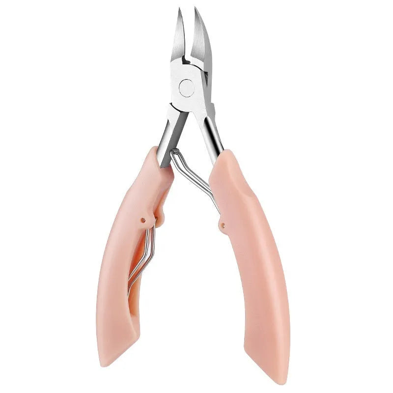 Bevel olecranon groove nail clippers in choice of five colours: black, red, blue, pink, white.